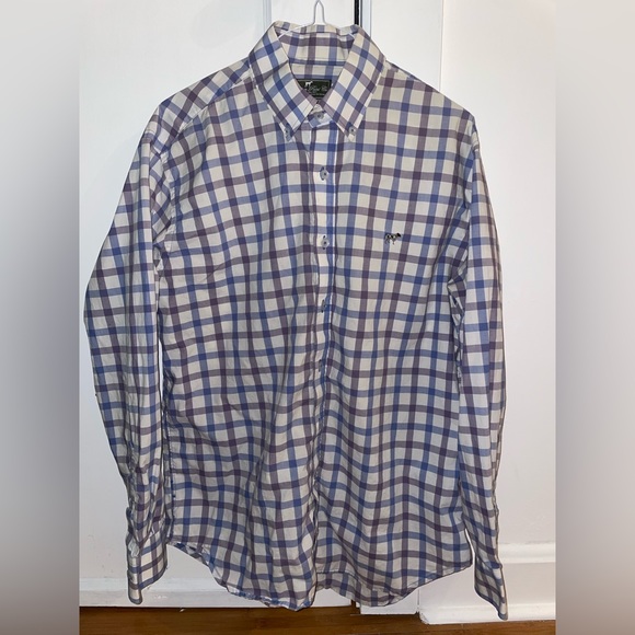 Southern Point Co. Blue and White Checked Button Down - Size Small - Picture 5 of 5